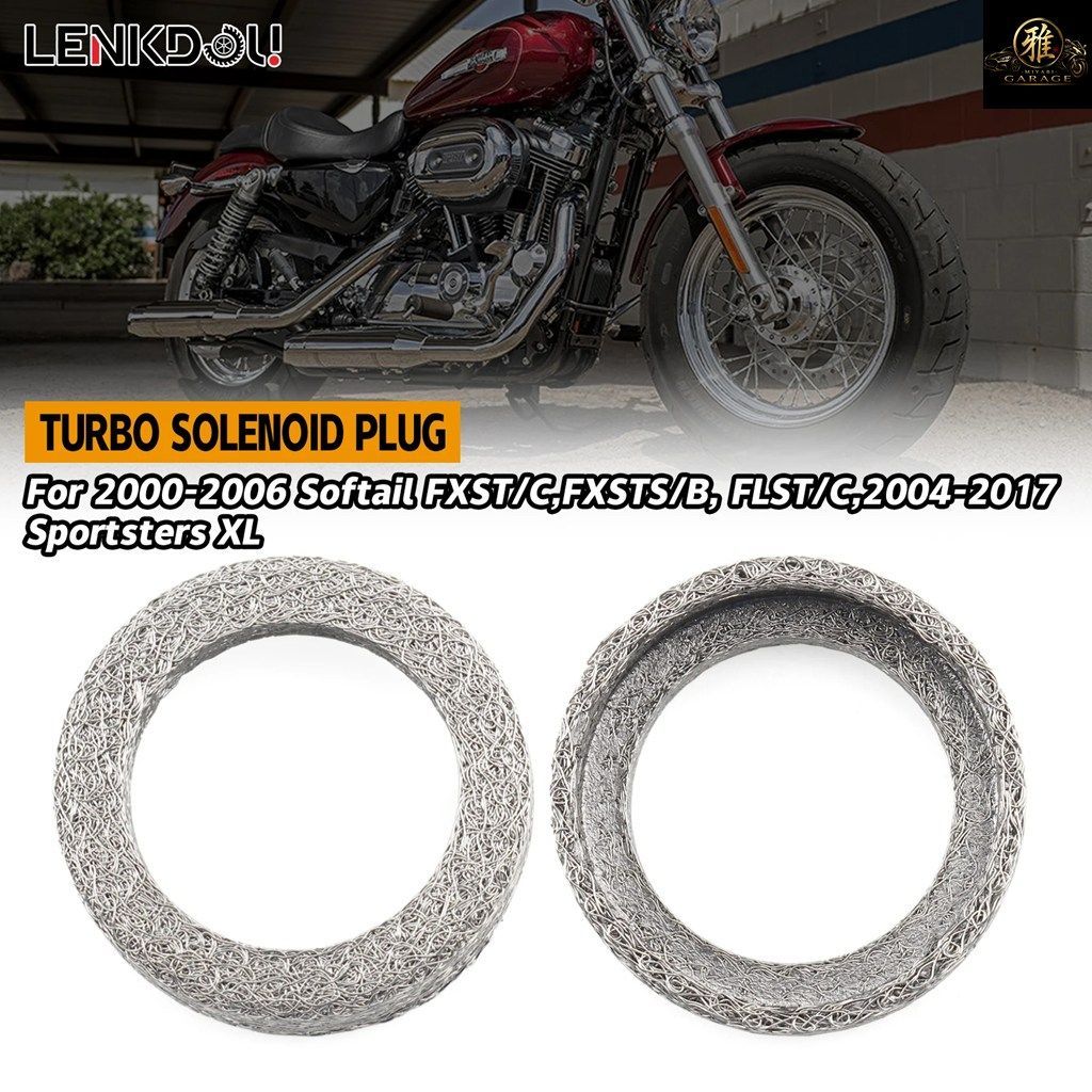 エキゾーストクロスオーバーガスケットシール ハーレースポーツスターXL 2004-2017 ソフテイル FXST/C FXSTS/B FLST/C 2000-2006 65927-00