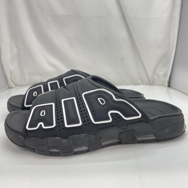 【中古】NIKE AIR MORE UPTEMPO Slide サイズ29cm DV2132-001 黒 傷汚れあり[91]