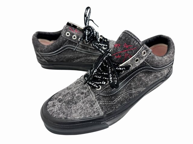 バンズ VANS ×Jim Goldberg ジム ゴールドバーグ OG OLD SKOOL LX オールドスクール VN0A4P3X00U 29 ブラック ブランド古着ベクトル 中古●▲■260625