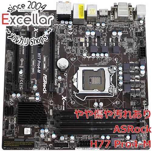 [bn:17] ASRock製 MicroATXマザーボード　H77 Pro4-M　LGA1155