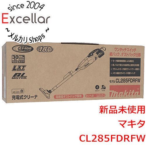 [bn:11] マキタ　充電式クリーナ 18V バッテリー・充電器付　CL285FDRFW　白