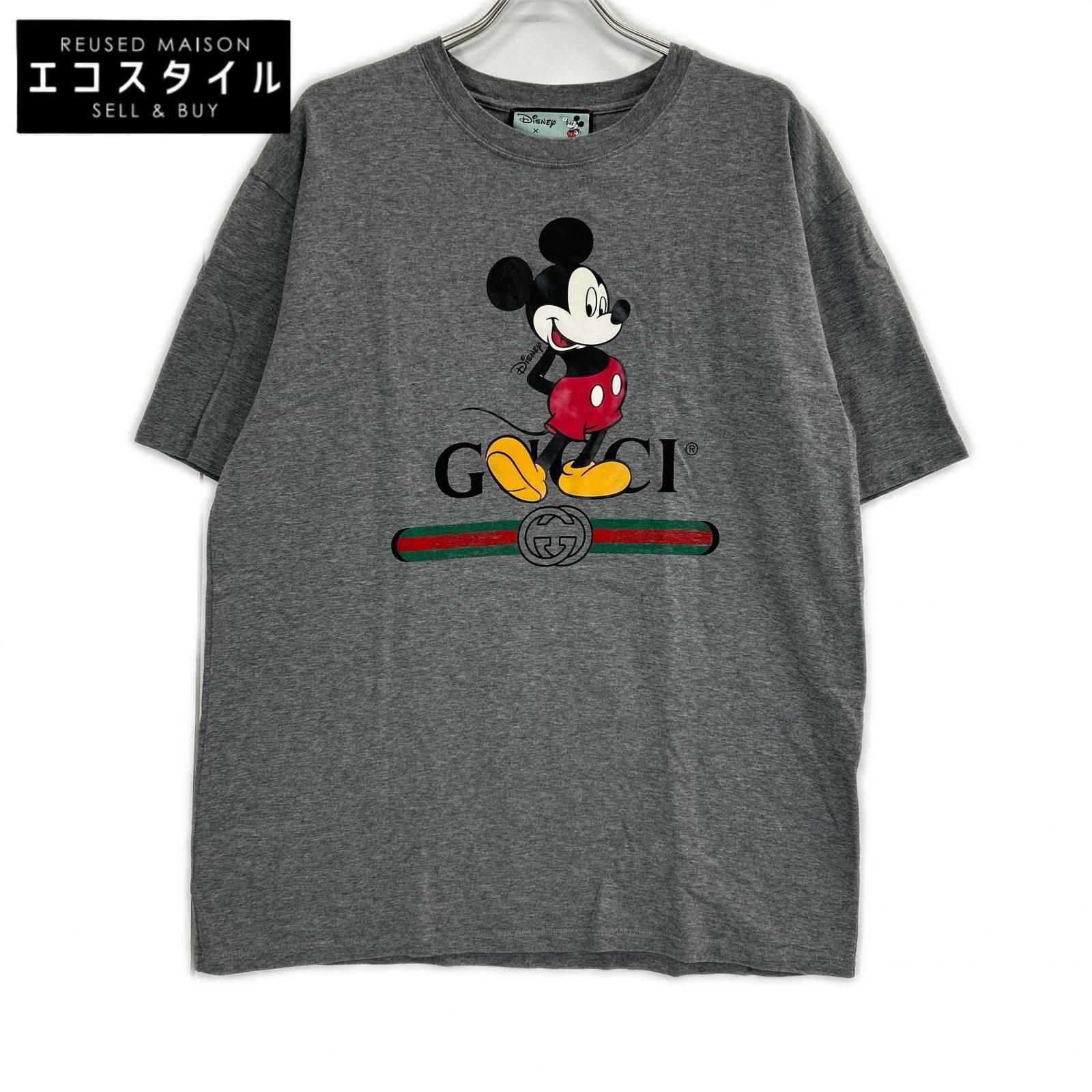 GUCCI　グッチ　565806 ×Disny グレー ミッキー Tシャツ　L