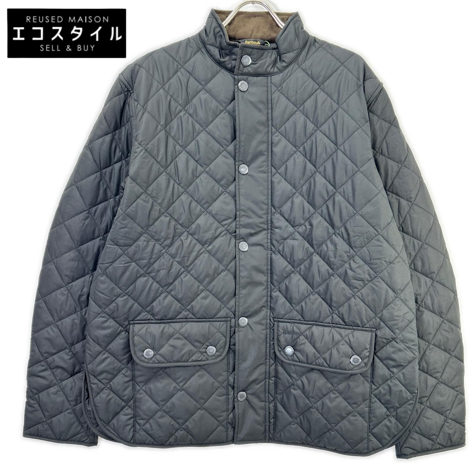 Barbour　バブアー　23AW MQU1715 ブラック キルティングブルゾン　XL