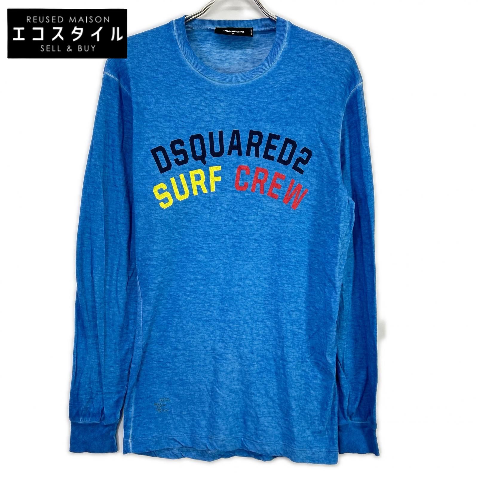 DSQUARED2　ディースクエアード　S74GD0079 S21995 ブルー SURF CREW　M