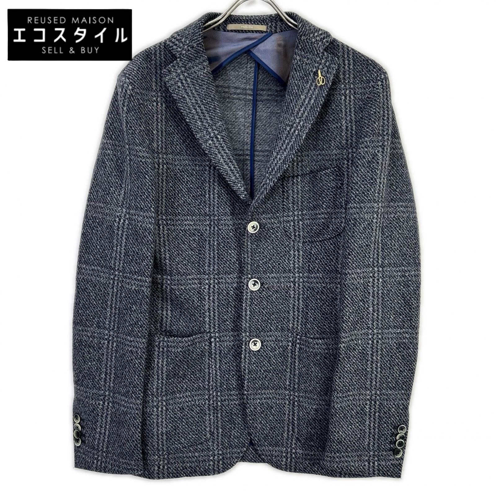 PAOLONI　パオローニ　1910G907 3Bジャージージャケット　48
