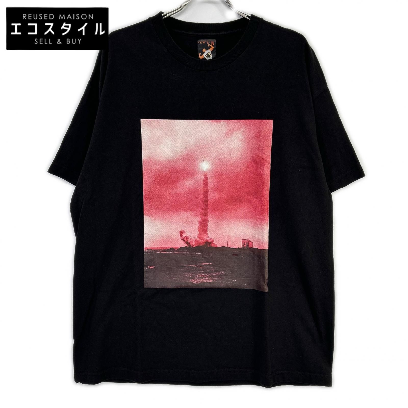 WACKO MARIA　ワコマリア　ブラック JIRO KONAMI プリント 半袖Tシャツ　XL