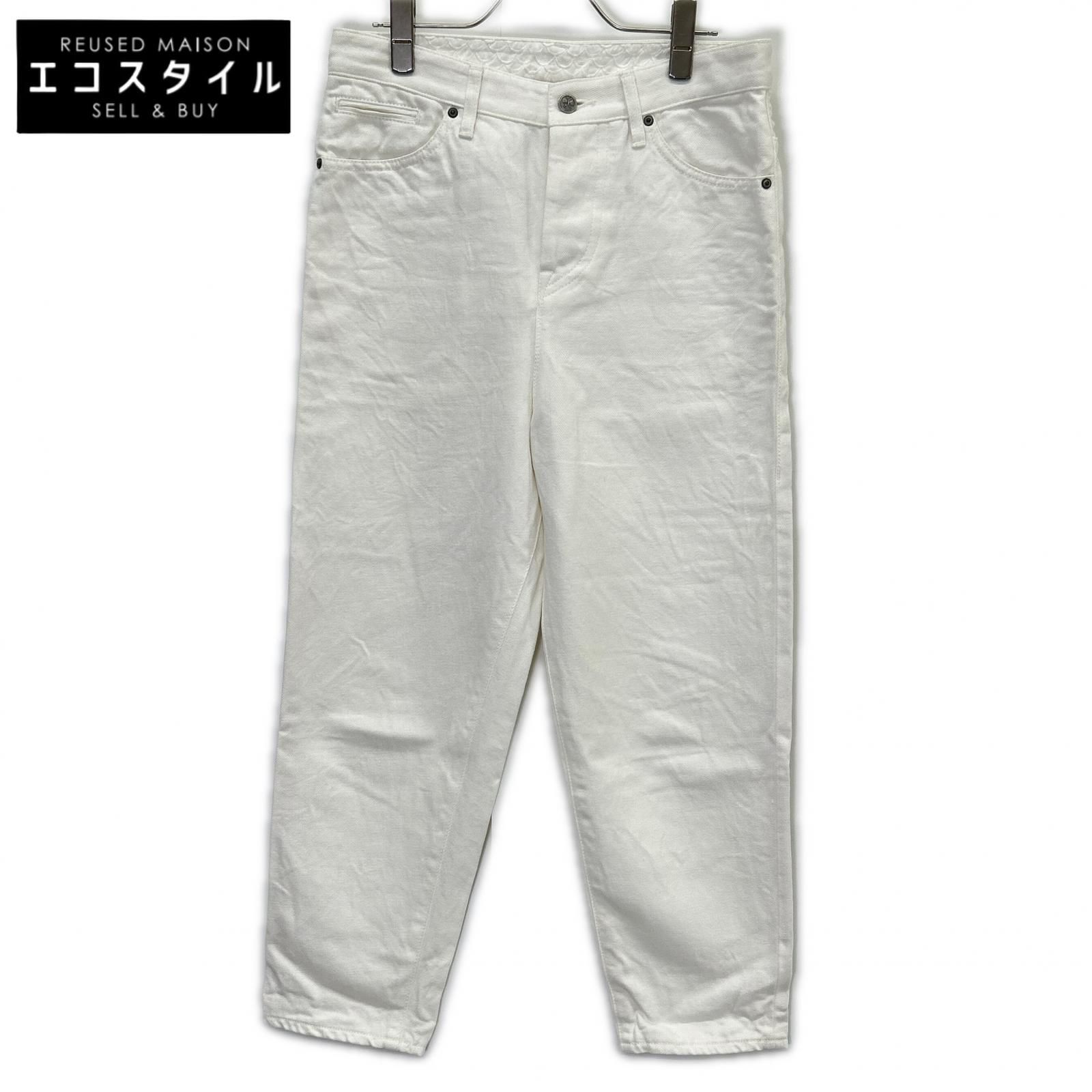 mina perhonen　ミナペルホネン　dn4411 ホワイト always デニムパンツ　38