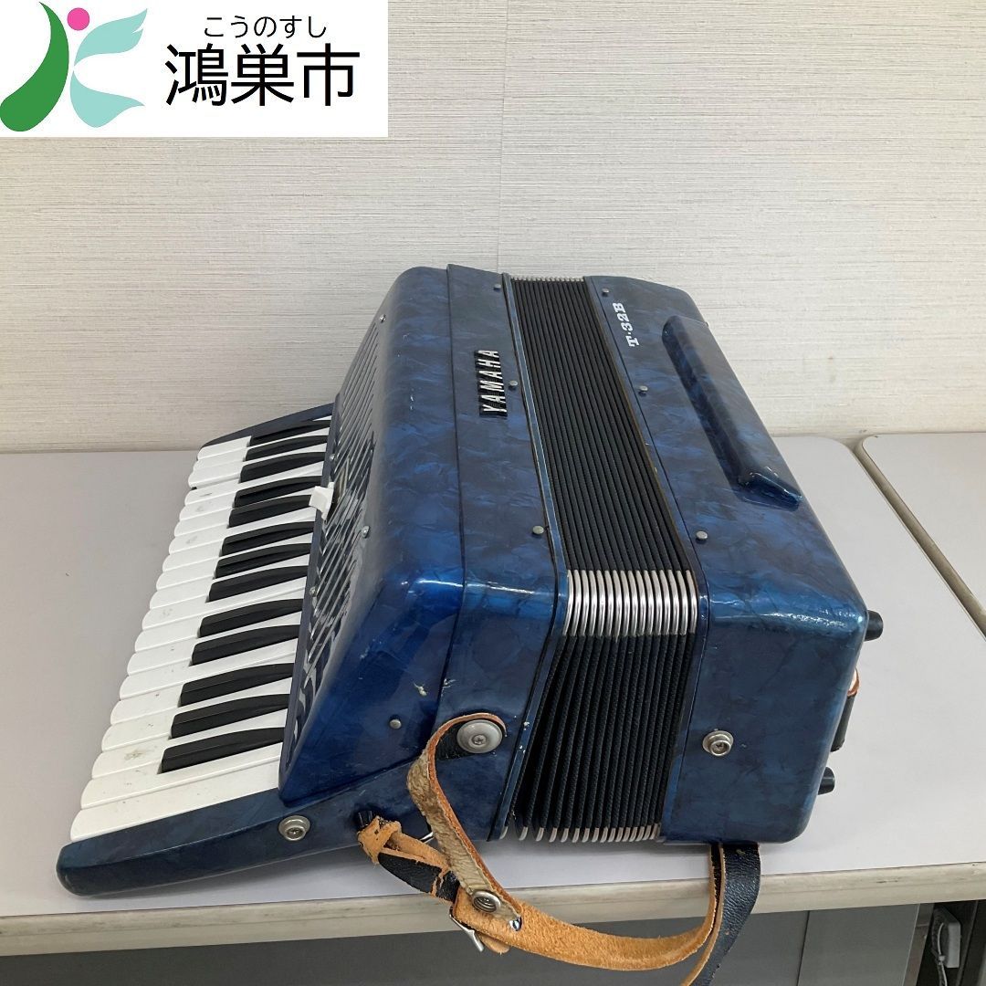 【極美品】YAMAHA T-32B テナーアコーディオン　ヤマハ　レトロブルー 現地引取のみ】YAMAHA アコーディオン T-32B - メルカリ
