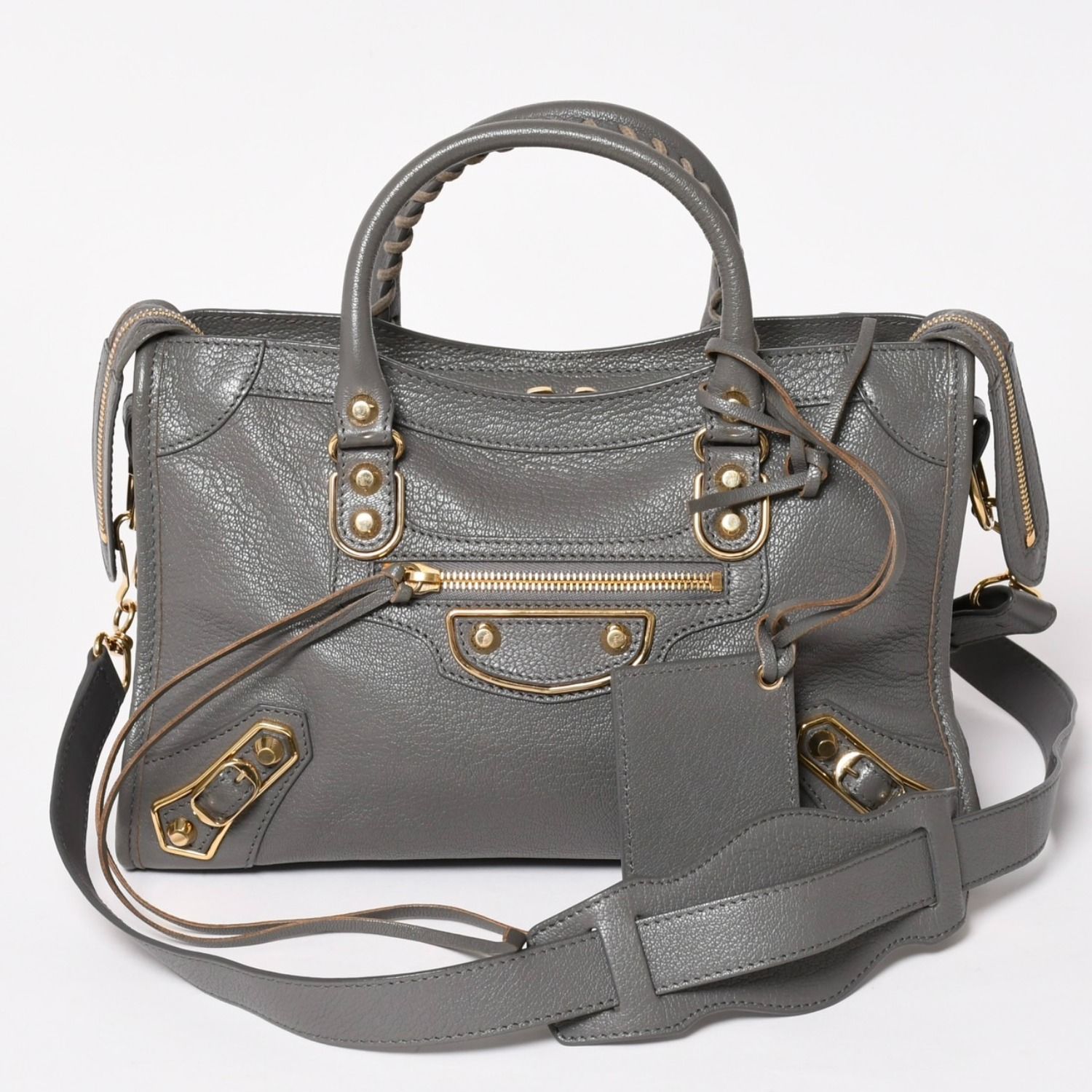 極美品 BALENCIAGA バレンシアガ メタリック エッジ シティ