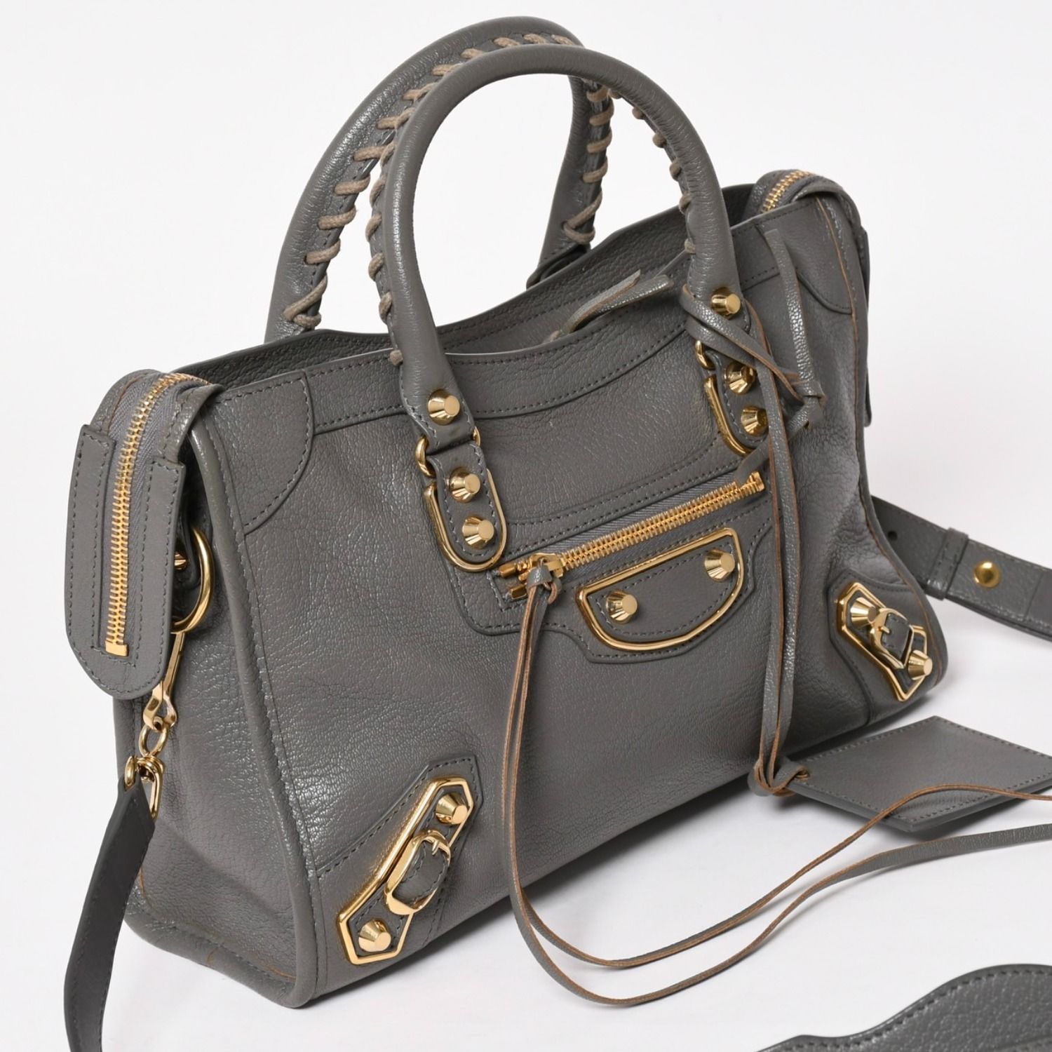 極美品 BALENCIAGA バレンシアガ メタリック エッジ シティ
