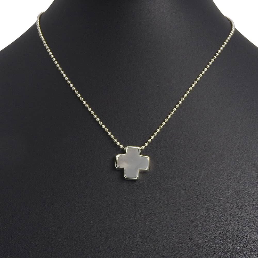 TIFFANY&Co.】ティファニー ローマンクロス ボールチェーン シルバー
