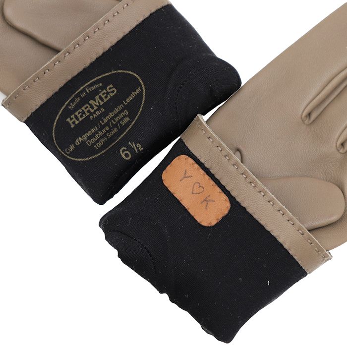 SALE【極美品】HERMES エルメス ラムレザーグローブ サイズ 6 1/2