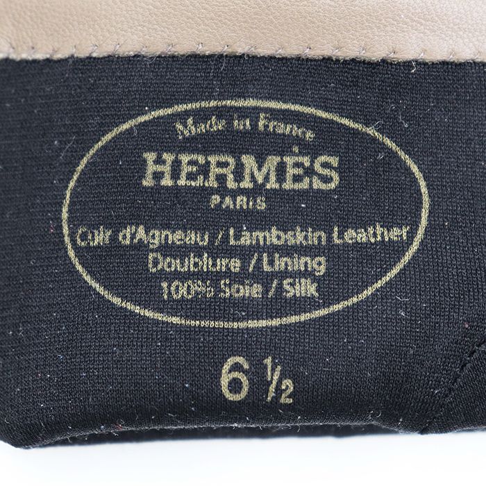 SALE【極美品】HERMES エルメス ラムレザーグローブ サイズ 6 1/2