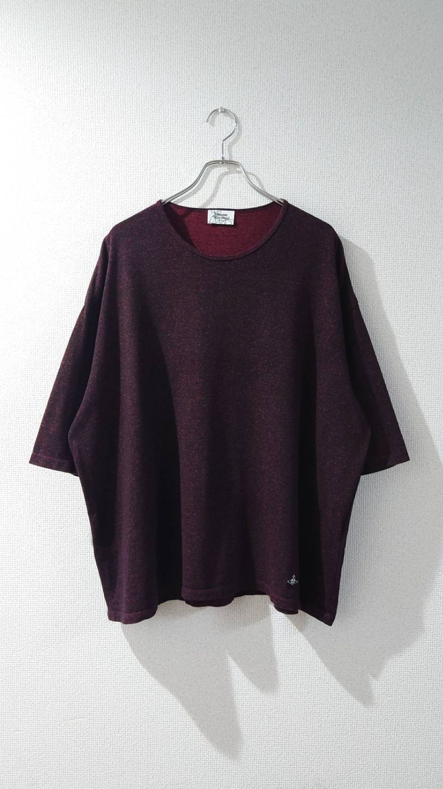 Vivienne Westwood MAN Orb Logo Oversized knitted T-shirt Size:Free