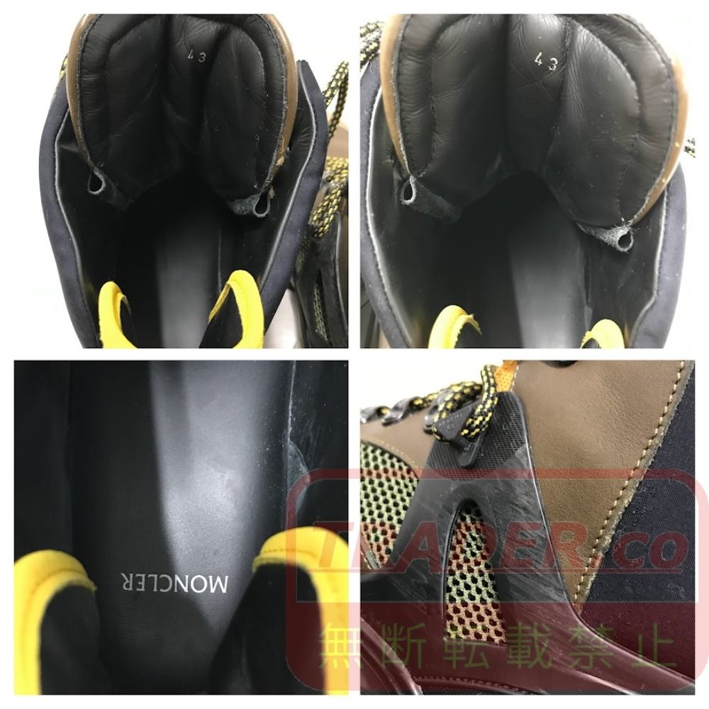 08w17331 スニーカー Moncler Tristan Scarpaハイカットスニーカー 43