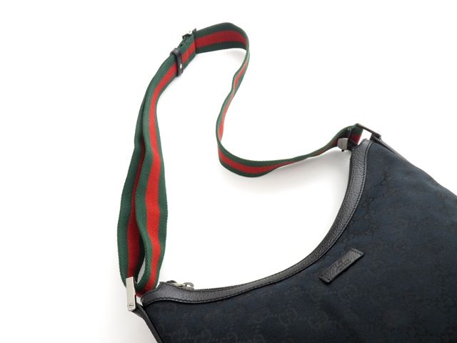 GUCCI グッチ バッグ シェリーラインGG ショルダーバッグ ブラック