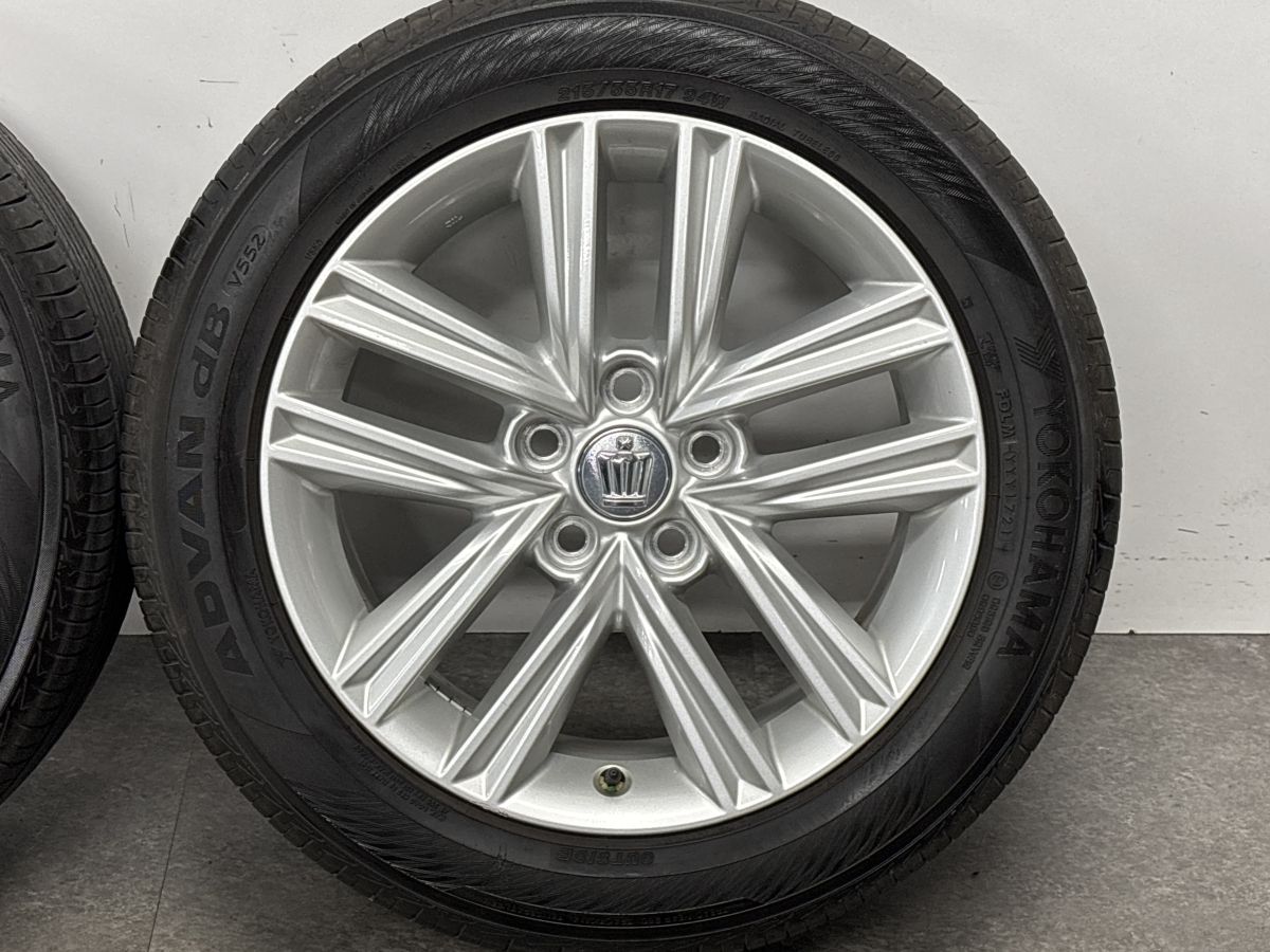 交換用に】トヨタ 210 クラウン アスリート 純正 17in 7.5J +40 PCD114