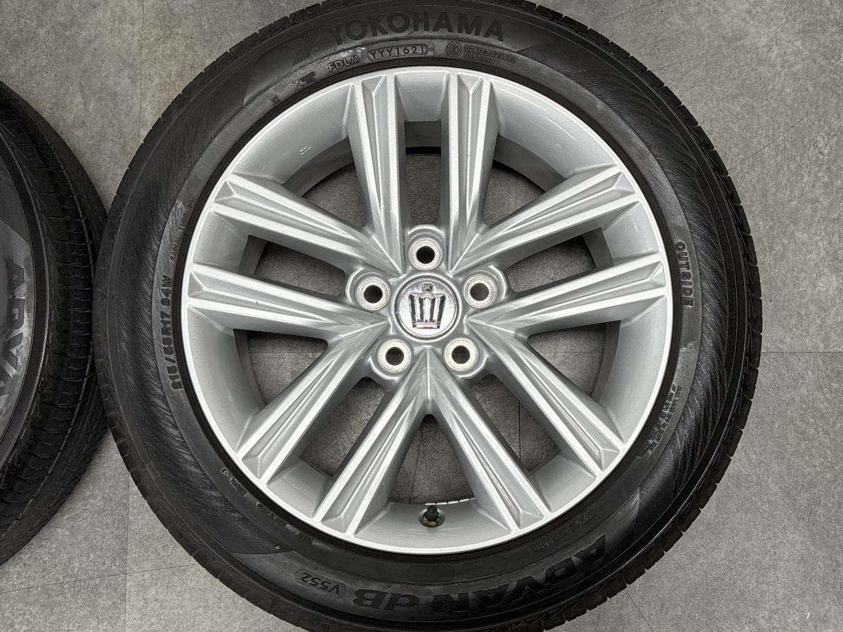 交換用に】トヨタ 210 クラウン アスリート 純正 17in 7.5J +40 PCD114