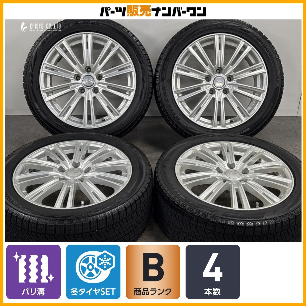 2021年製バリ山！プジョー純正17インチ ブリザックICE 215/45R17 バリ溝】WEDS ジョーカー 17in 7J +47 PCD114.3 ブリヂストン