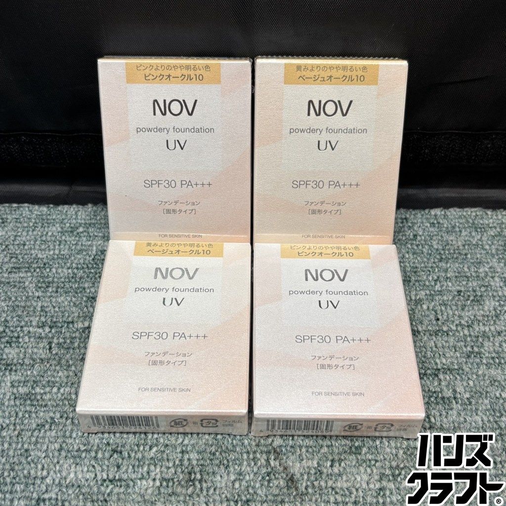 ◎ 【未使用／4個セット】 ノブ パウダリーファンデーション UV ピンク