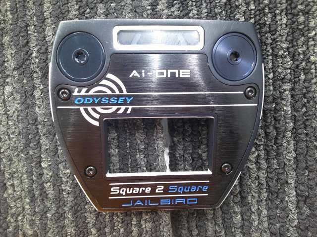 中古 パター オデッセイ Ai-ONE SQUARE 2 SQUARE JAILBIRD/SL 90[34]//6.3[3866]■博多