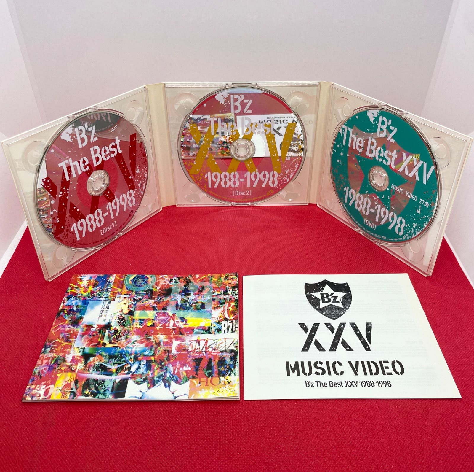 【美品・DVD付き】B'z The Best XXV1988-2012 セット B'z The Best XXV 1988-1998 1999-2012 初回限定盤 2CD+DVD ベスト