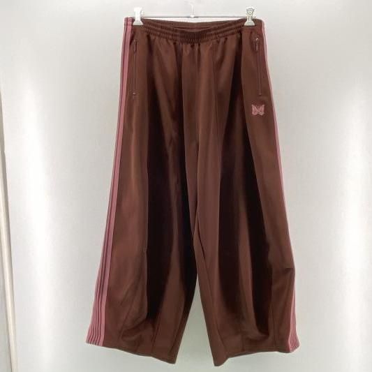 【中古】NEEDLES H.D.Track Pant Poly-Smooth ピンク×ブラウン L RW320　ニードルス[24]