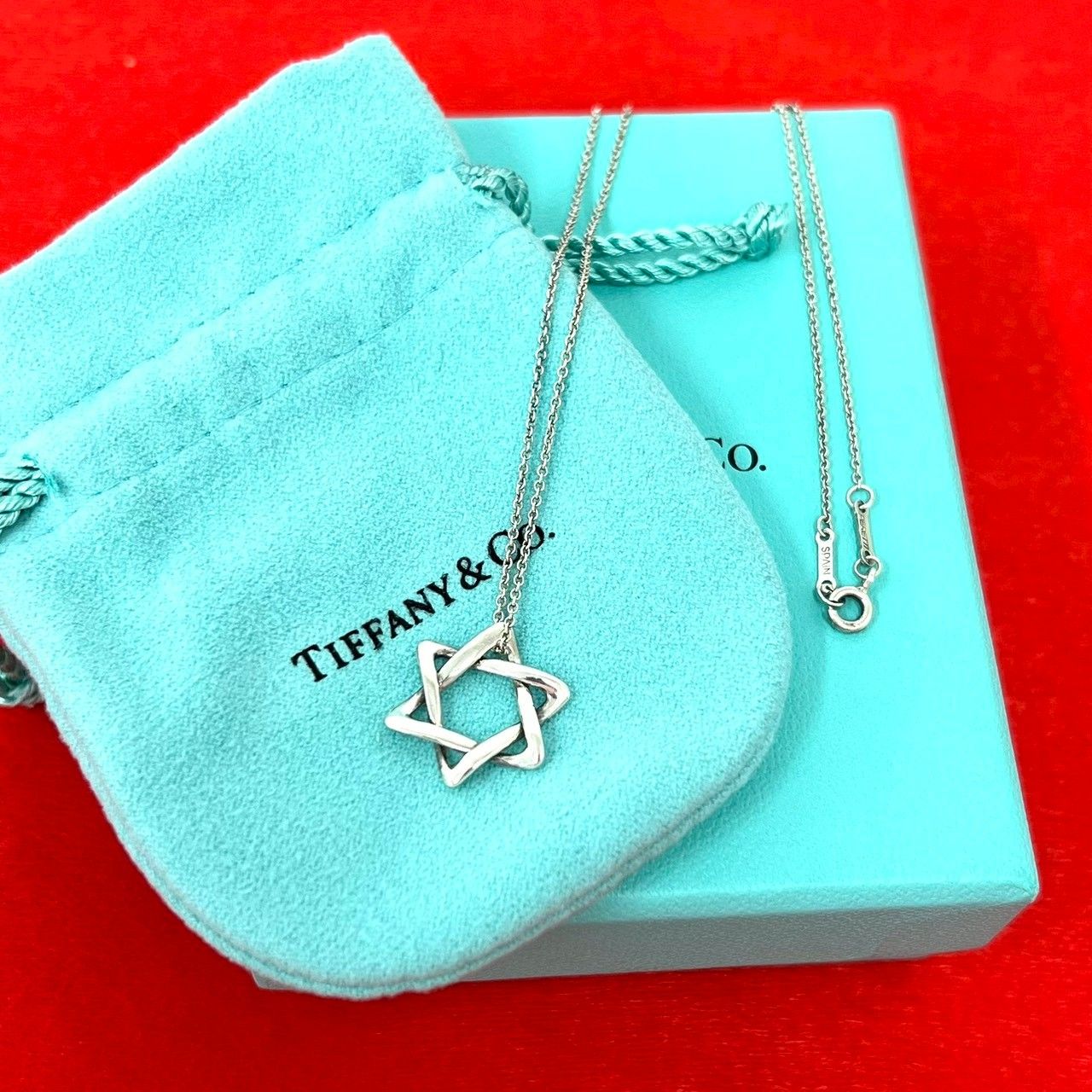 極 美品 箱 袋付 TIFFANY&Co. ティファニー ヴィンテージ スターオブ