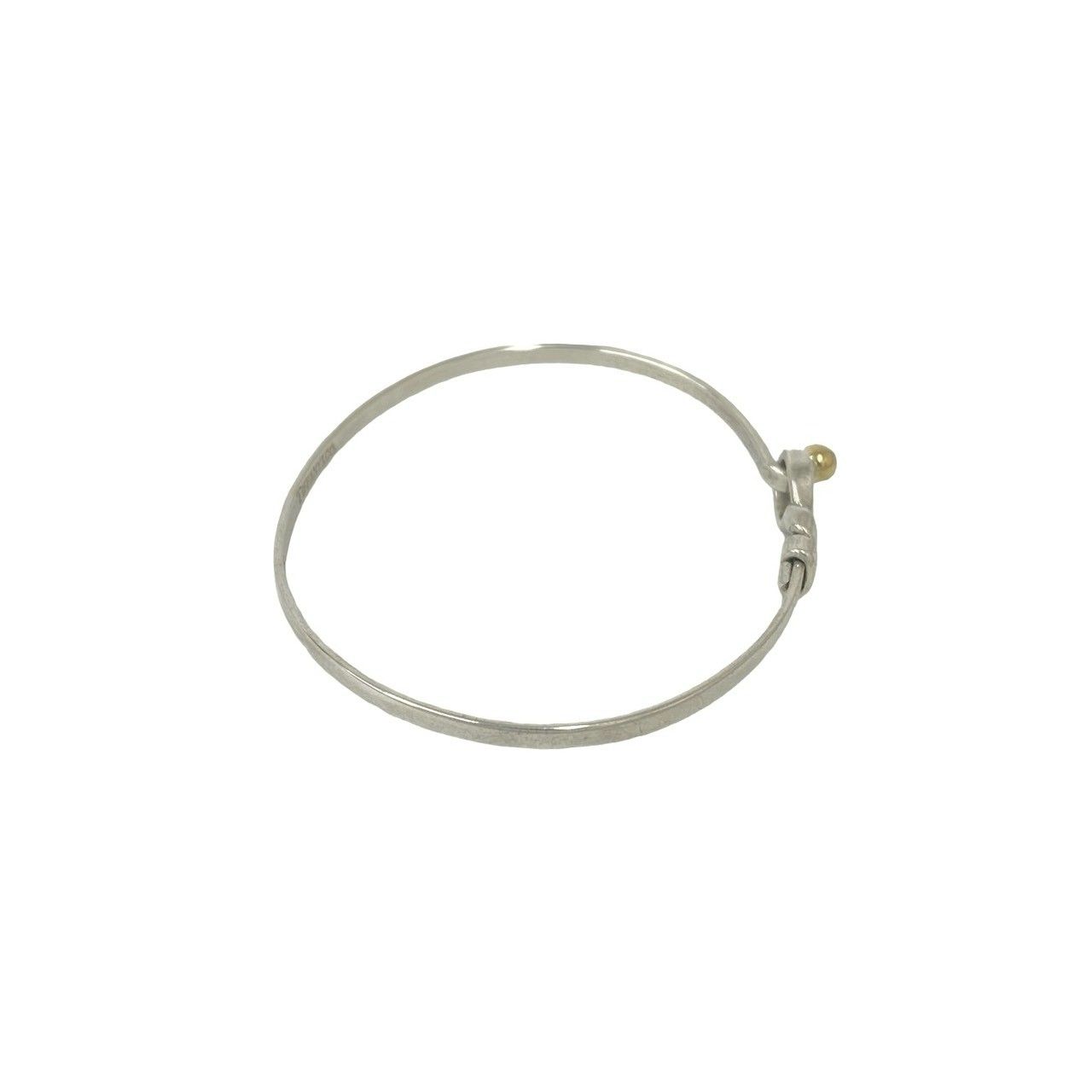 極 美品 TIFFANY&Co. ティファニー フック＆アイ バングル シルバー925