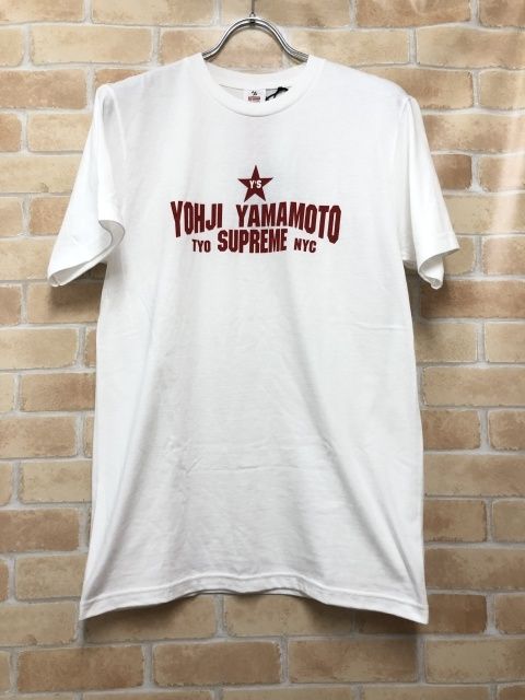 【中古】 タグ付 Supreme シュプリーム ×YOHJI YAMAMOTO Y'S STAR TEE ホワイト S 111449272