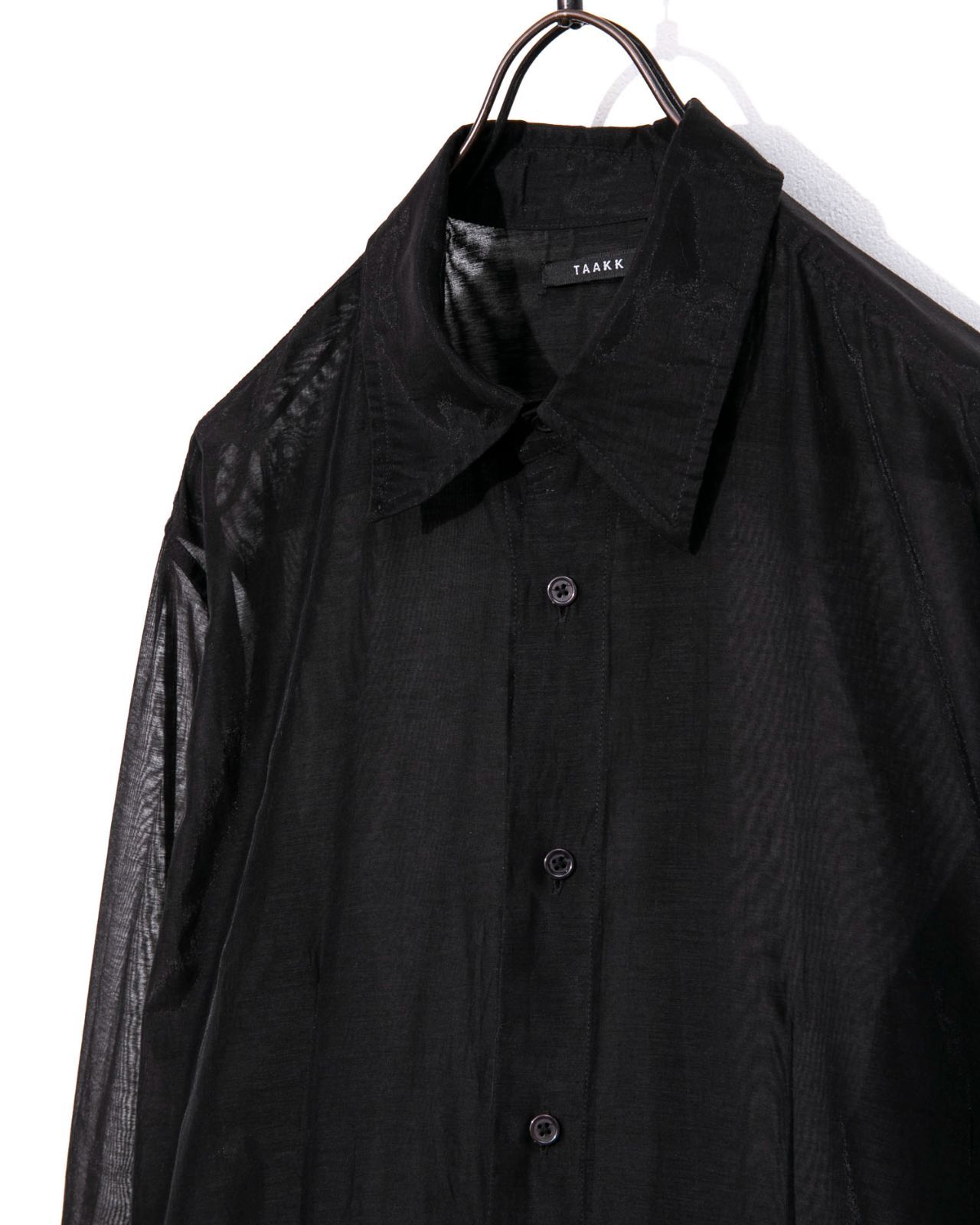 TAAKK ターク TRANSPARENT SHIRTS JACKET TA25SS-SH003スイッチング