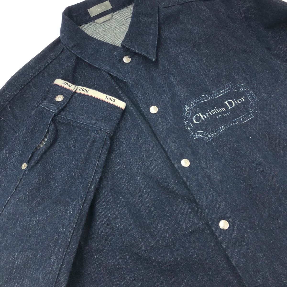DIOR ダークブルー デニムジャケット Dior HOMME ディオールオム デニムジャケット DIOR オブリーク デニム