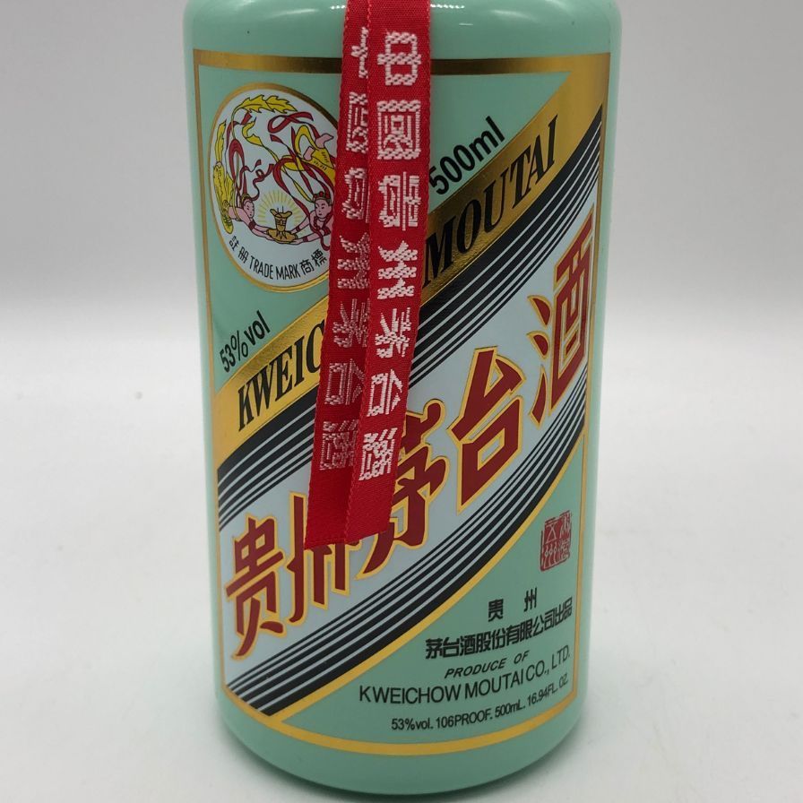 貴州茅台酒 天女ラベル 薄緑ボトル 2022年 500ml 53% - メルカリ