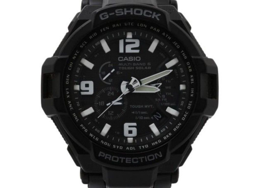 CASIO カシオ 時計 G-SHOCK スカイコックピット GW-4000D-1AJF ブラック系 ステンレス メンズ アナログ 美品