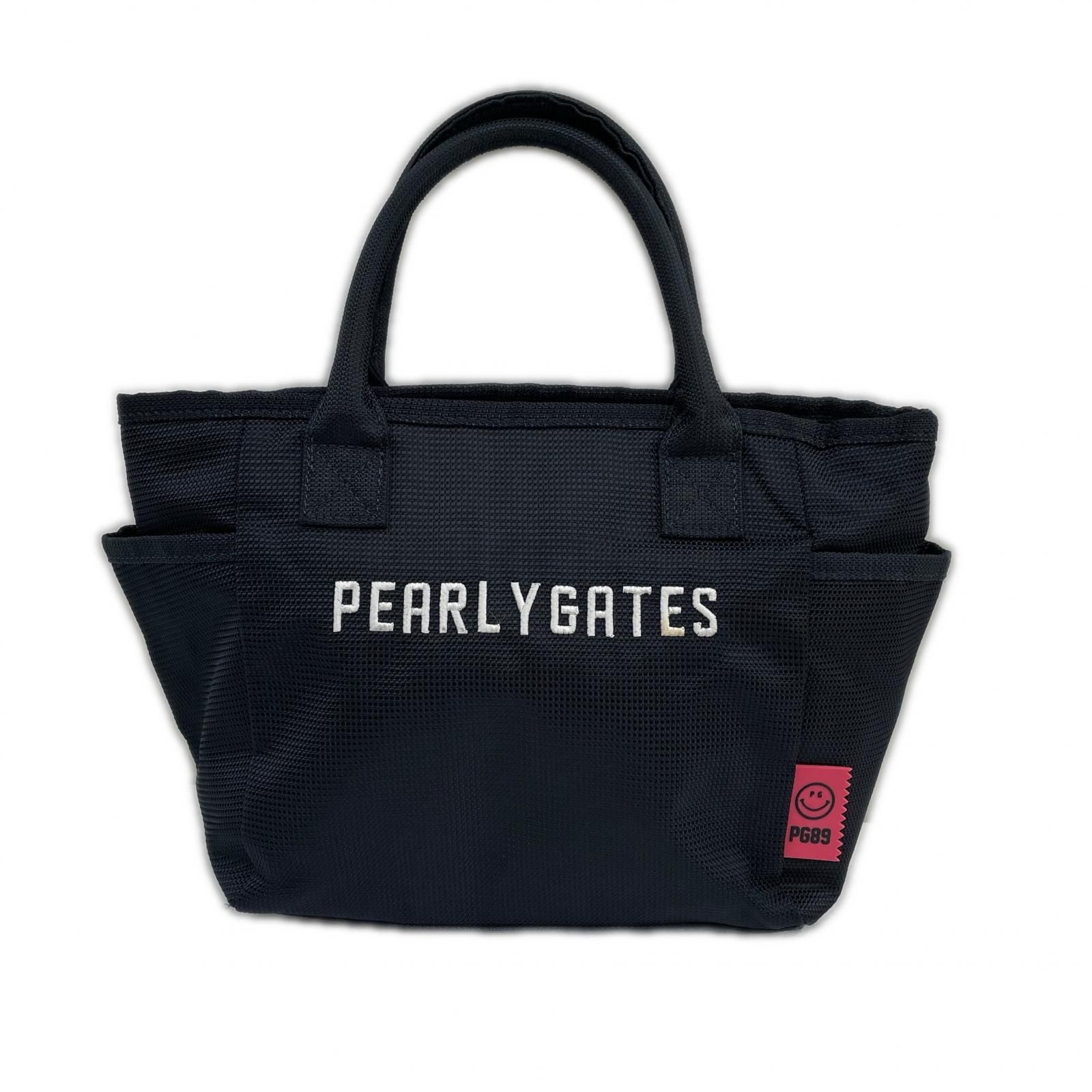 中古 パーリーゲイツ PEARLY GATES カートバッグ 紺 ネイビー ラウンド