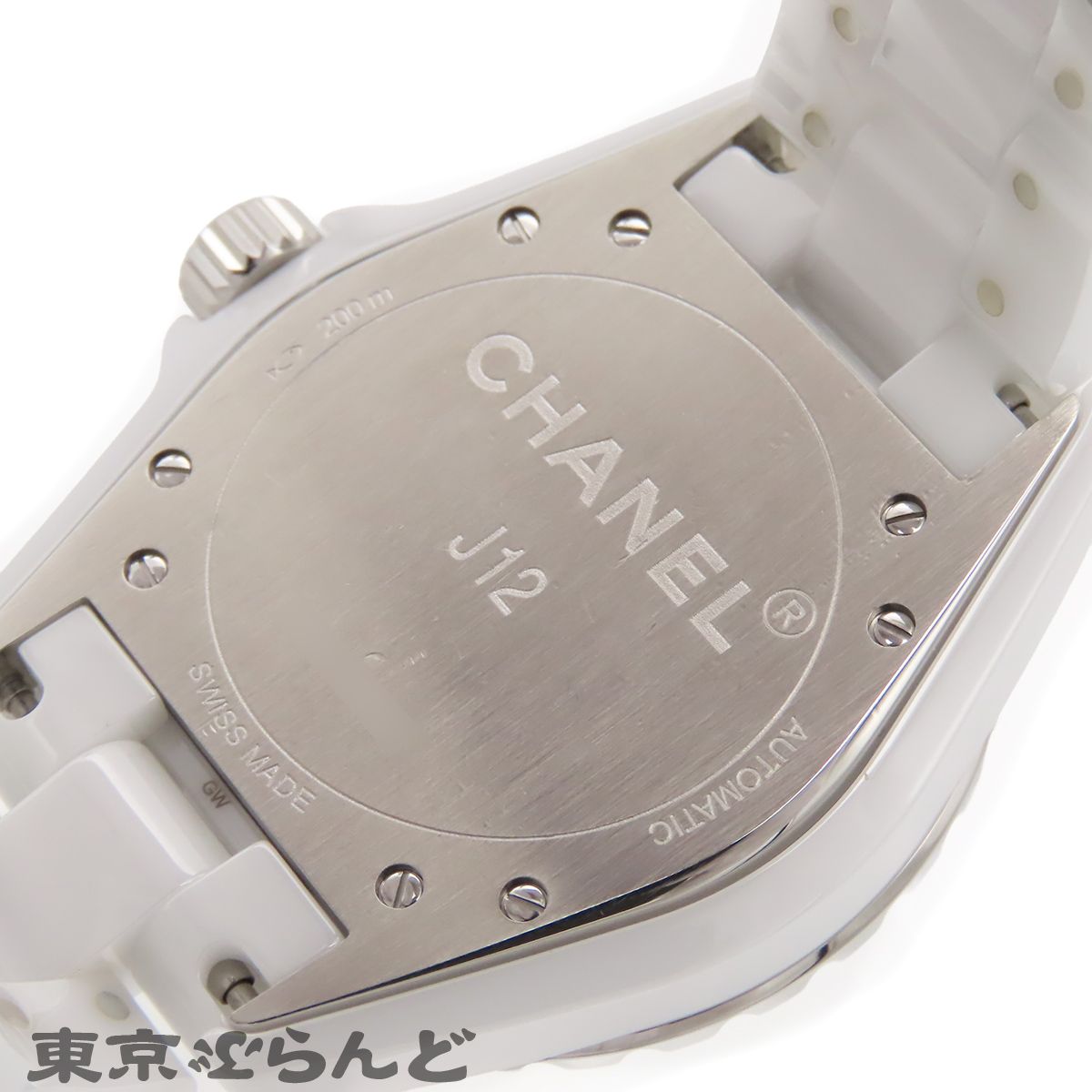 シャネル CHANEL J12 12Pダイヤモンド 38mm H1629 ホワイト