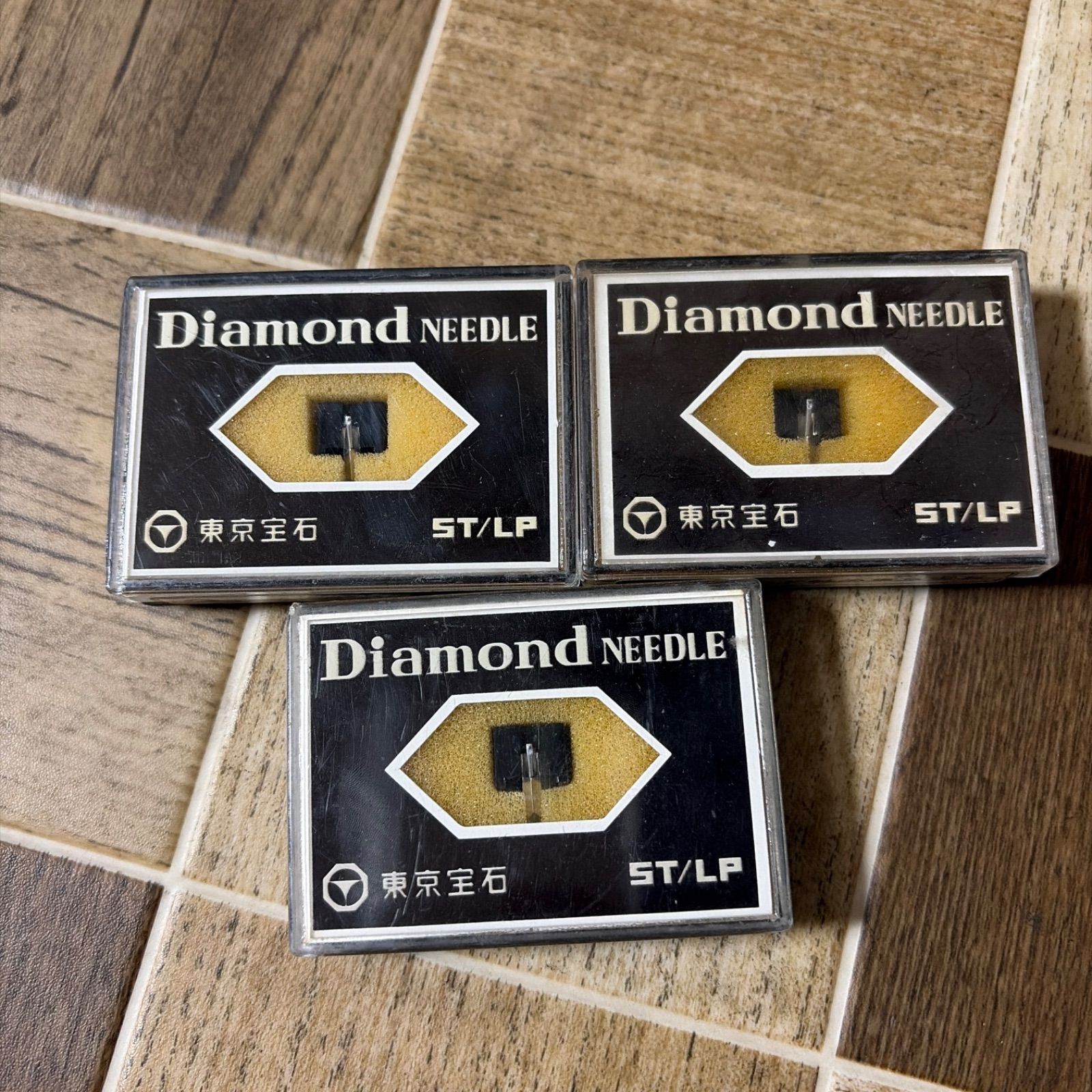 未使用 東京宝石 DIAMOND NEEDLE ST.LP レコード針 3個セット 交換針 未使用 東京宝石 DIAMOND NEEDLE ST.LP レコード針 3個セット 交換針