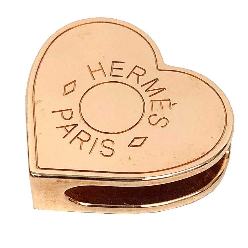 HERMES エルメス クールハート ツイリーリング スカーフリング ピンク