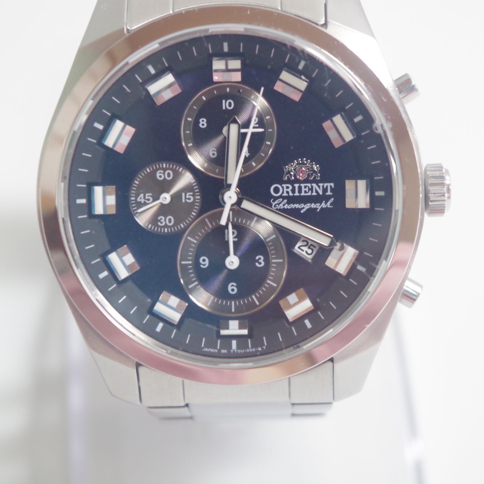 A7125 【稼働/良品】ORIENT オリエント TT0U-C2-B クロノグラフ メンズ 