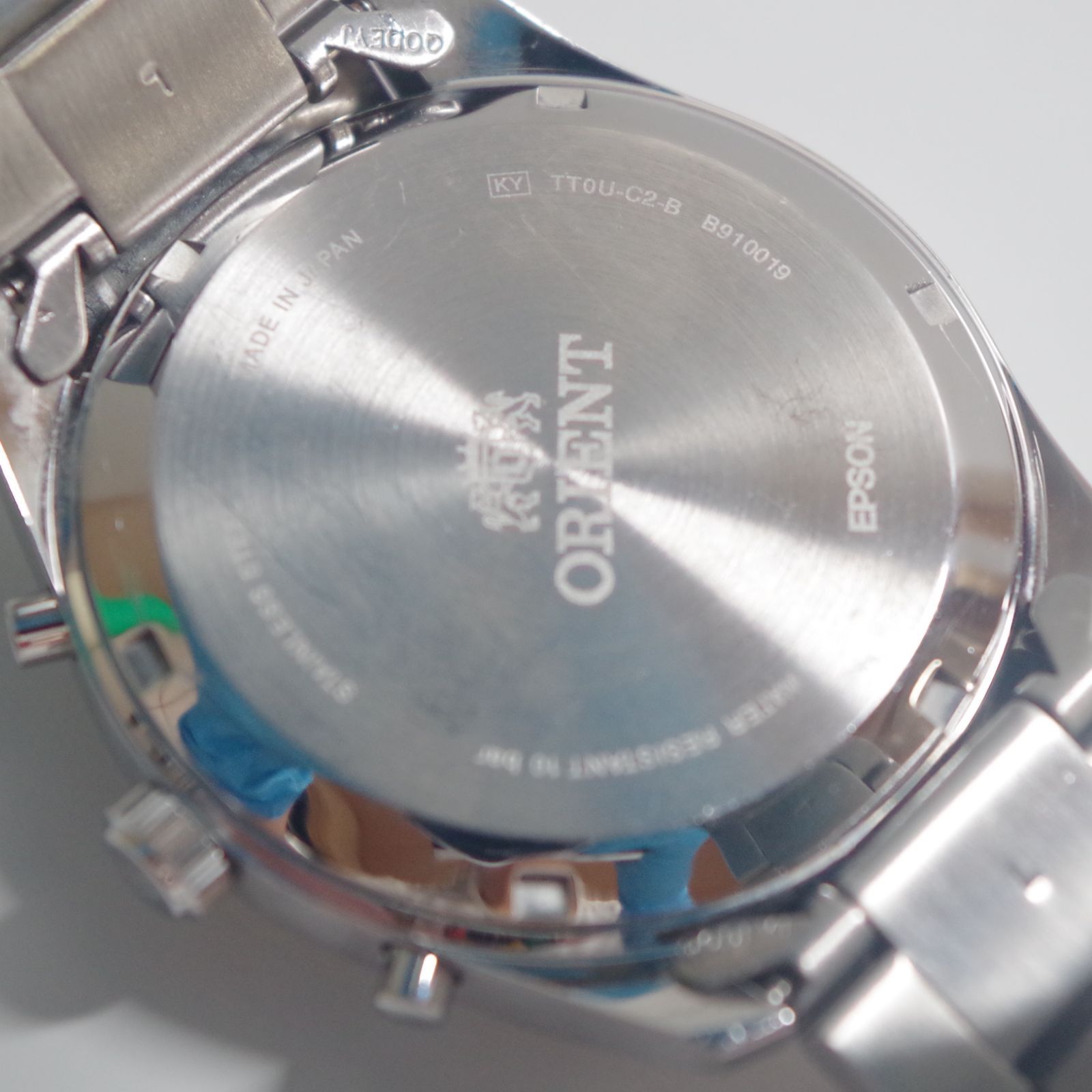 A7125 【稼働/良品】ORIENT オリエント TT0U-C2-B クロノグラフ メンズ 