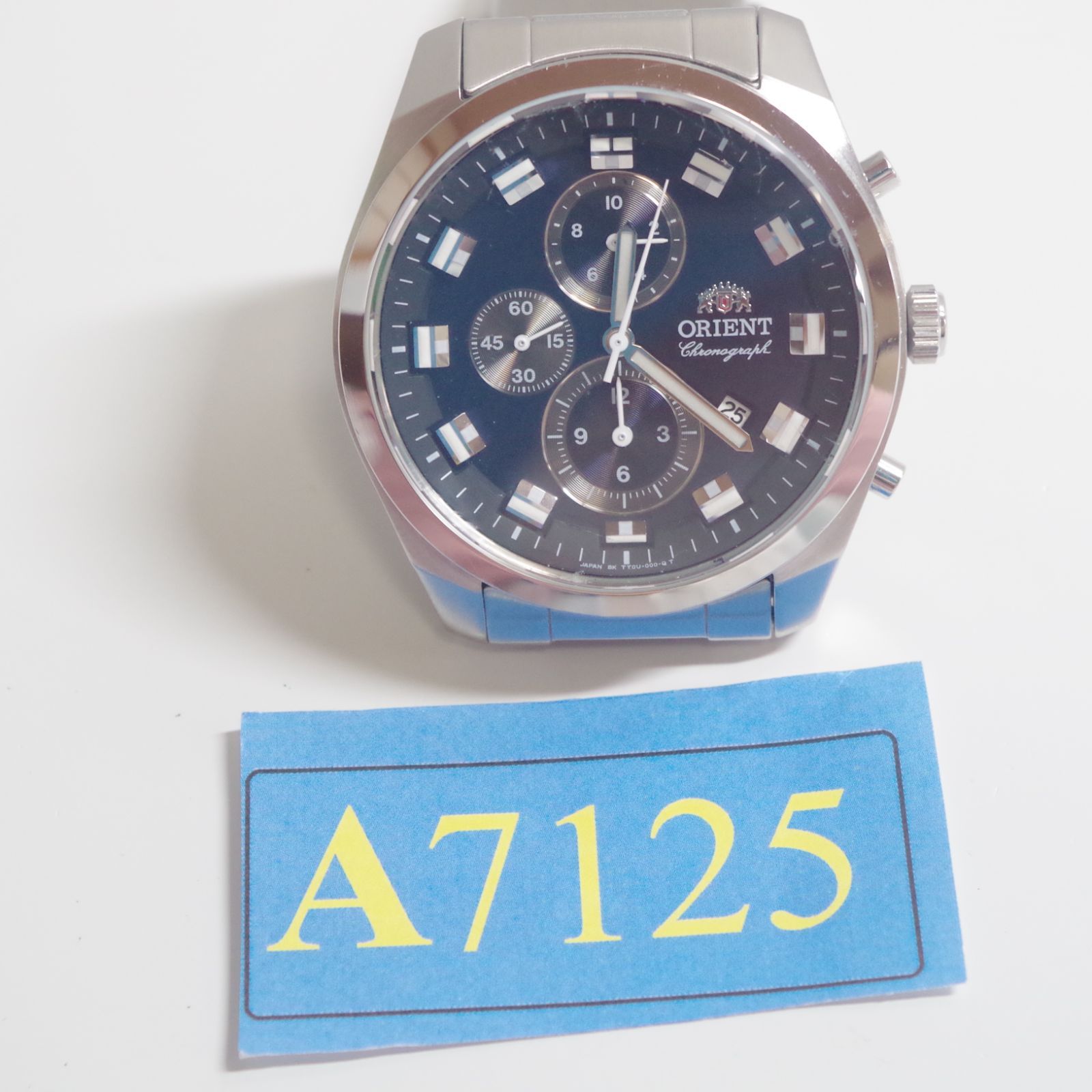 A7125 【稼働/良品】ORIENT オリエント TT0U-C2-B クロノグラフ メンズ 