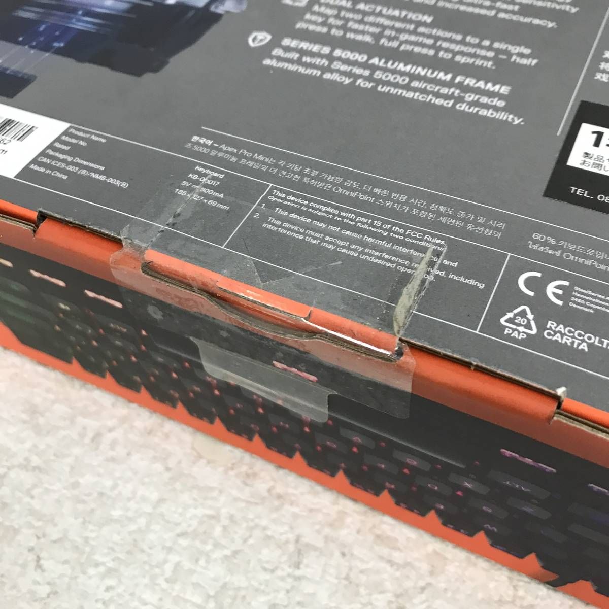 新品未開封 SteelSeries APEX PRO MINI ゲーミングキーボード - メルカリ