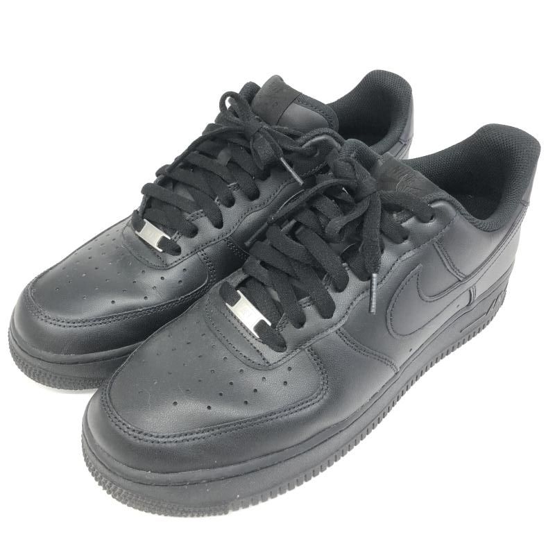 【中古】NIKE AIR FORCE 1 Low '07 Black Black CW2288-001 30cm ナイキ エアフォース[66]