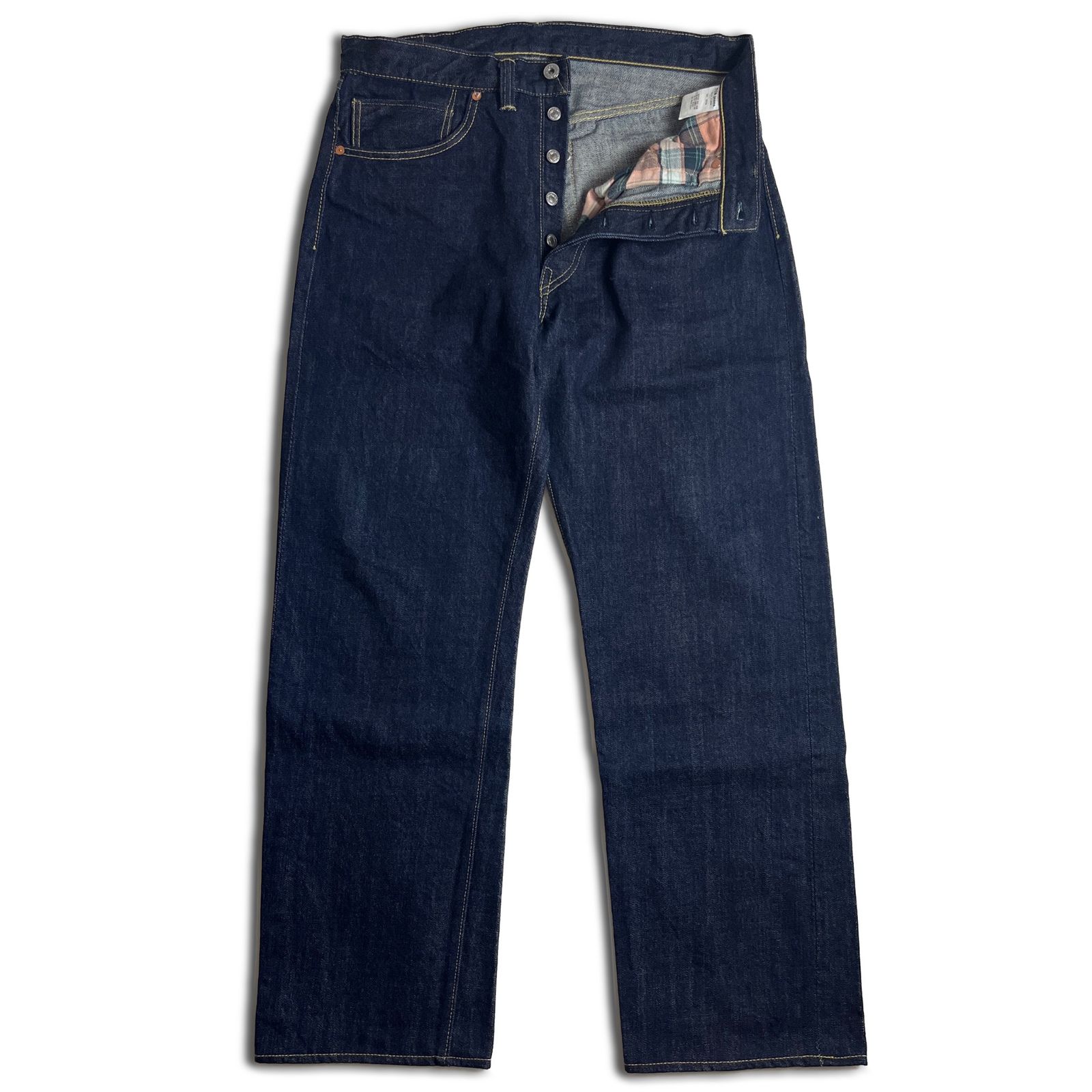 濃紺 W34】TCB JEANS 40's ネルポケット 赤タブ デニムパンツ TCB