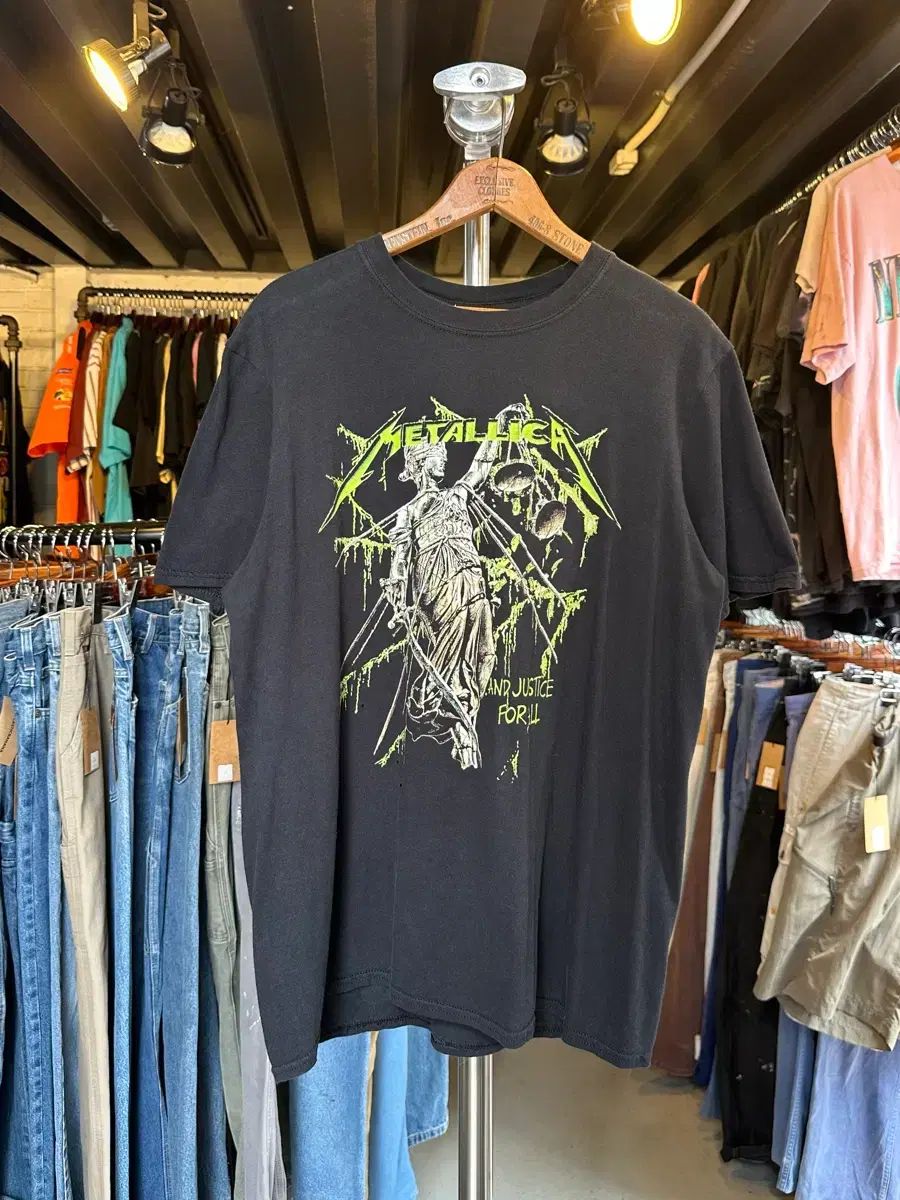 95 メタリカ ロックバンド プリンティング Tシャツ