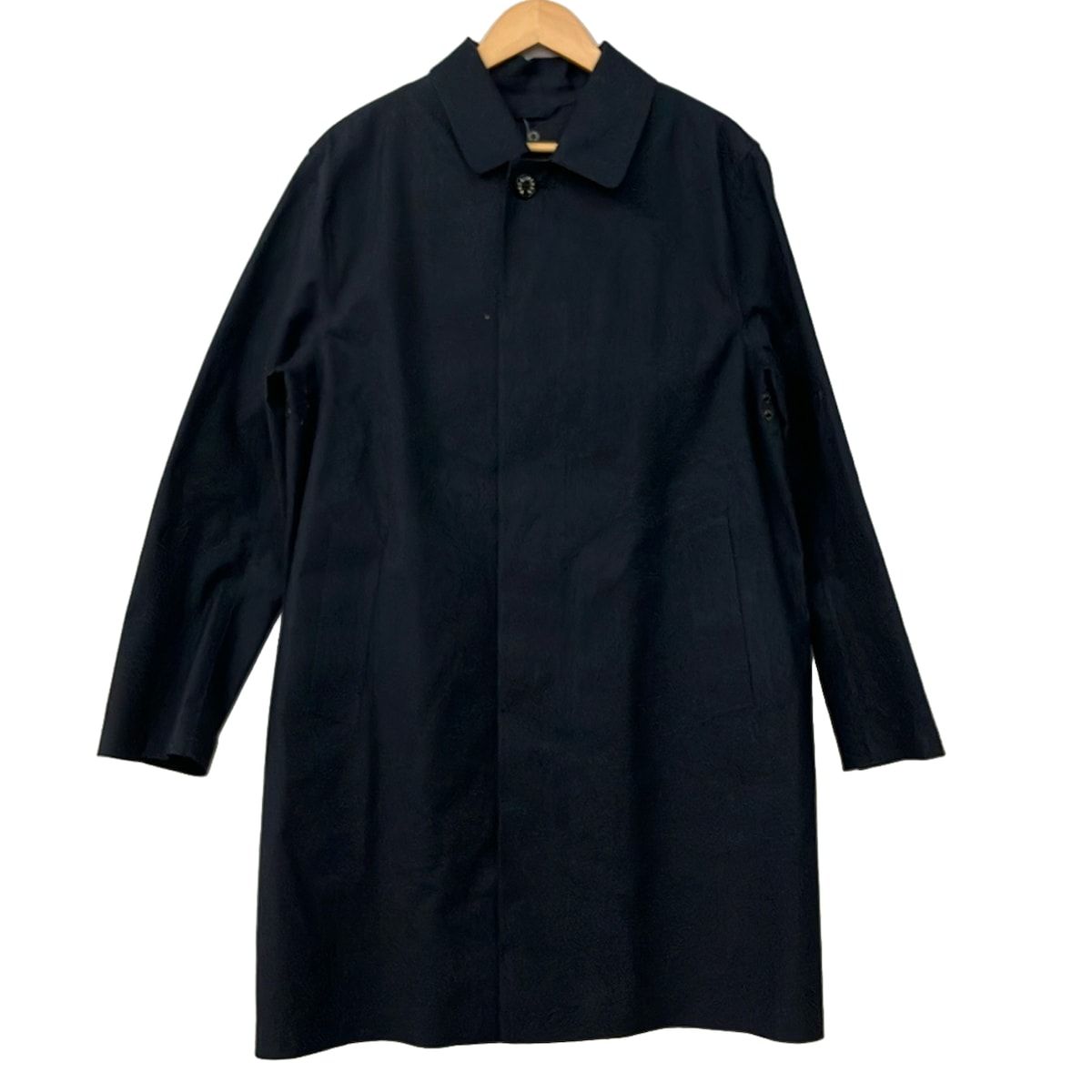 MACKINTOSH(マッキントッシュ) コート サイズ42 L メンズ美品 - ダークネイビー 長袖/ゴム引き/ライナー着脱可/Loro Piana/春/秋