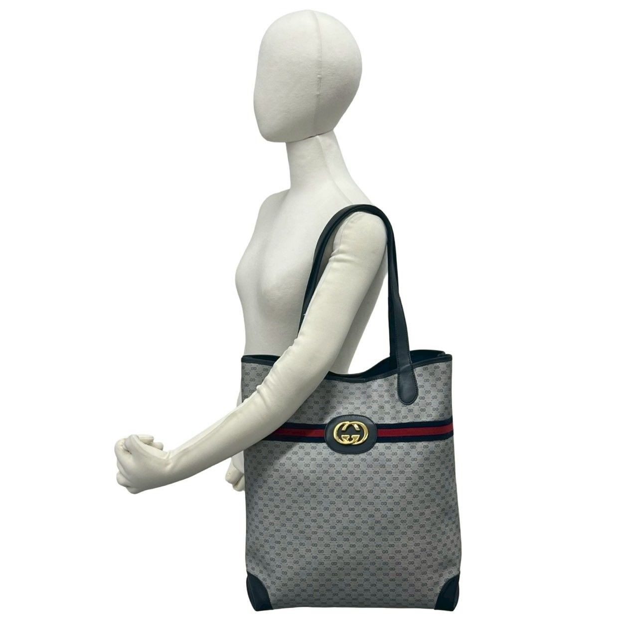 極 美品 GUCCI グッチ オールドグッチ ヴィンテージ シェリーライン GG