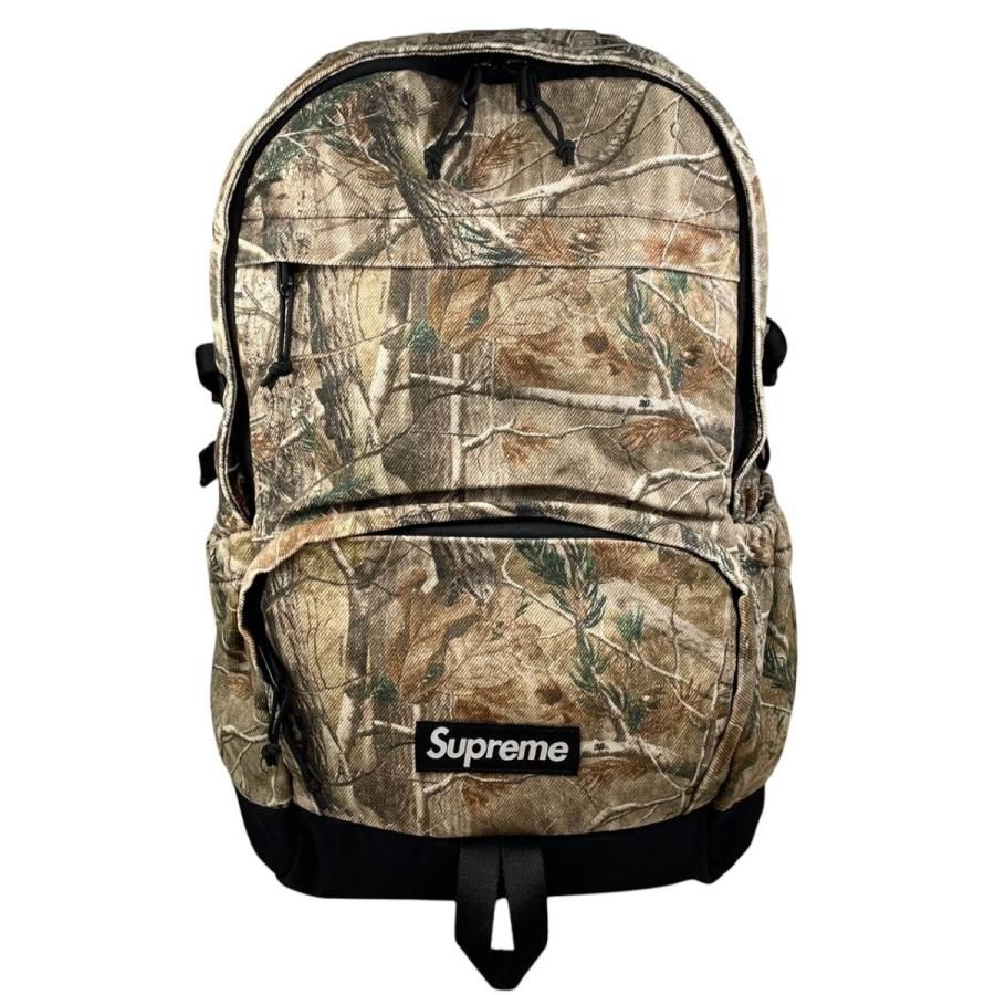 ☆シュプリーム リュックサック デニム バックパック リアルツリー AP カモ ブラウン ブラック Denim Backpack Realtree AP Camo Supreme