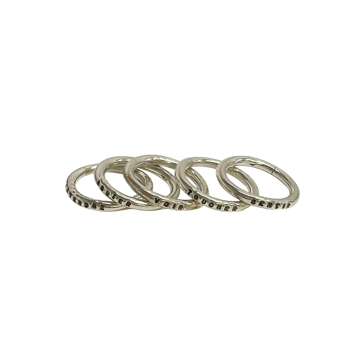 SERGE THORAVAL(セルジュ トラヴァル) リング美品 - シルバー 5連リング