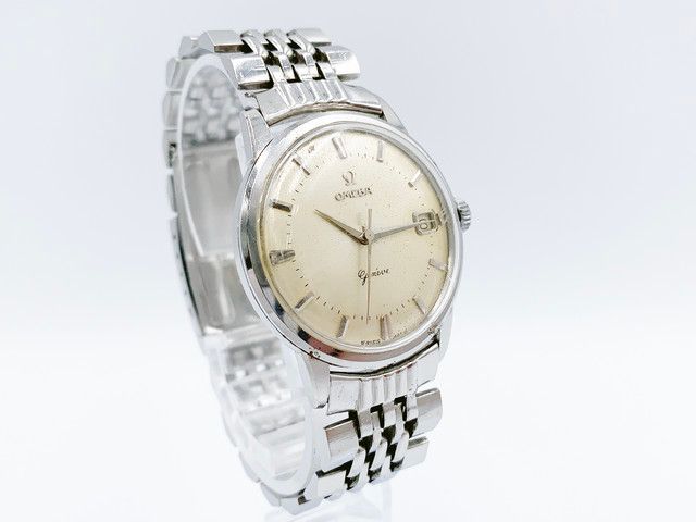 オメガ Omega Geneve 手巻き メンズ 腕時計 アンティーク シャンパン